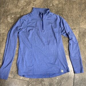 REI purple base layer quarter zip, L